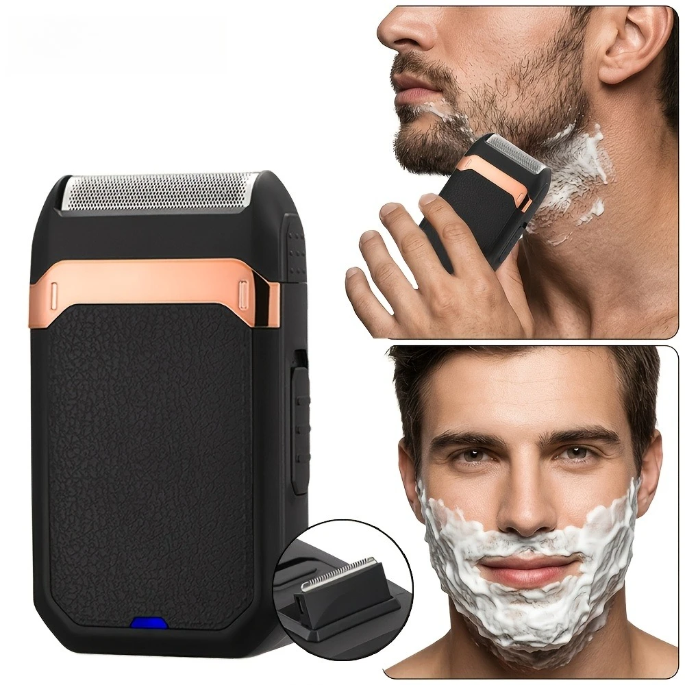 2-in-1-mini-electric-shaver-for-men-aluminum-foil-hair-clipper-beard-trimmer-portable-rechargeable-razor-replacement-foil-blade