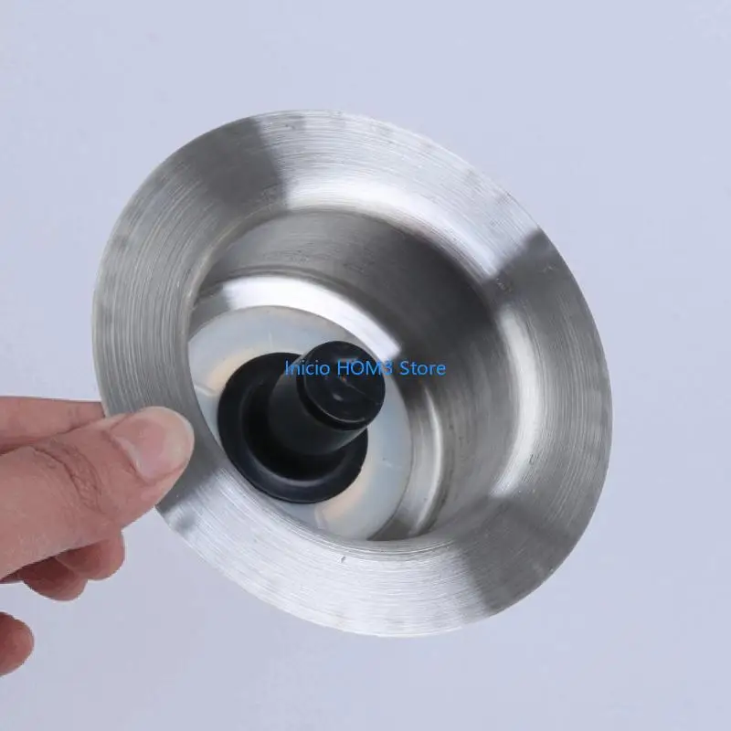 A5YD Kitchen Sink Drain Strainer Basket 3 In 1 Bathroom Sink Drain Strainer Hair Catches Sink Strainers with Large Wide Rims