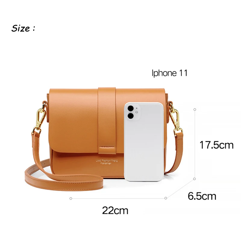 100% Genuine Cow Leather Women Shoulder Bag Solid Color Clutch Ladies Bags for 2022 Shoulder Bag Small Crossbody Bag Sac A Main