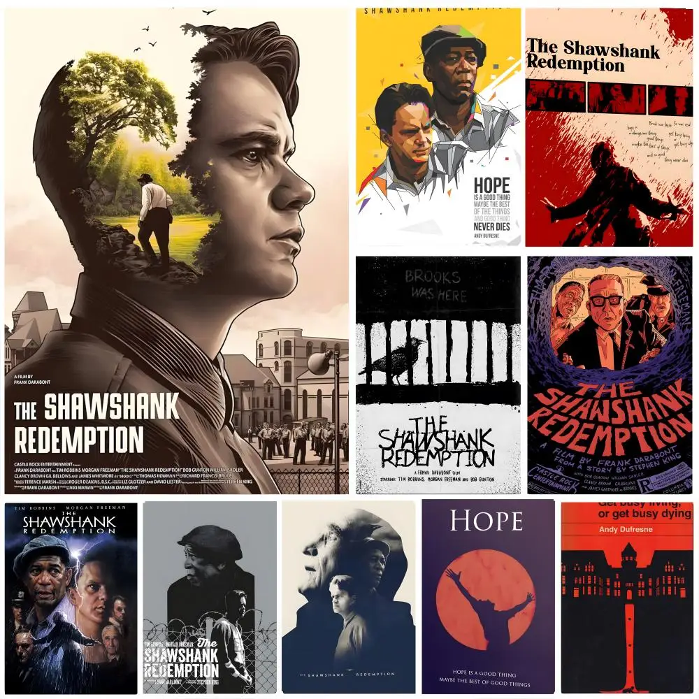 Affiche S-Shawshank Redemption-S, affiches classiques et impressions d'art mural adaptées aux salons, aux chambres à coucher et à la maison