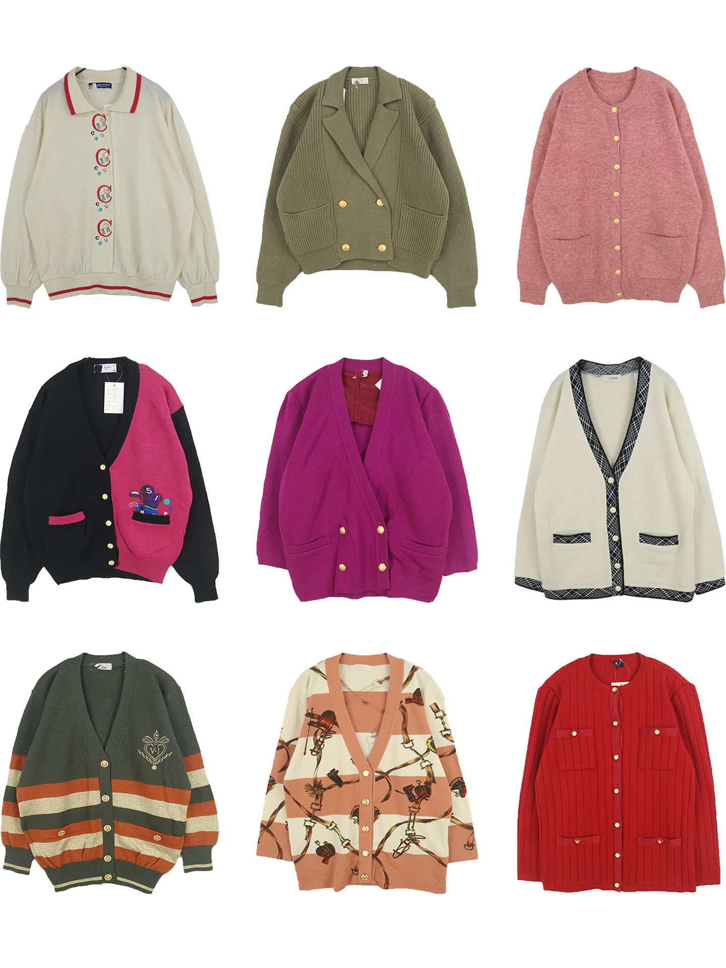 

Винтажный шерстяной ор кардиган, женский модный милый открытый свитер с золотыми пуговицами, клетчатый дизайн, осенне-зимняя повседневная одежда