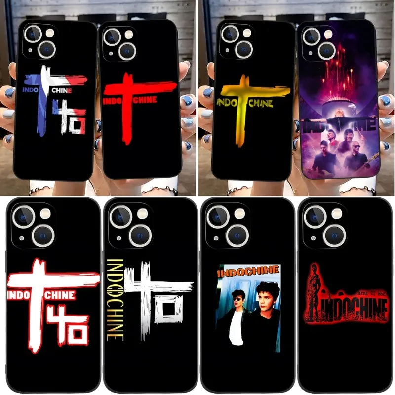 Best Of Indochine Band Phone Case For Apple Iphone 15 Pro Max 12 13 11 14 Xr X Xs Mini 6 6s 7 8 Plus Back Cover