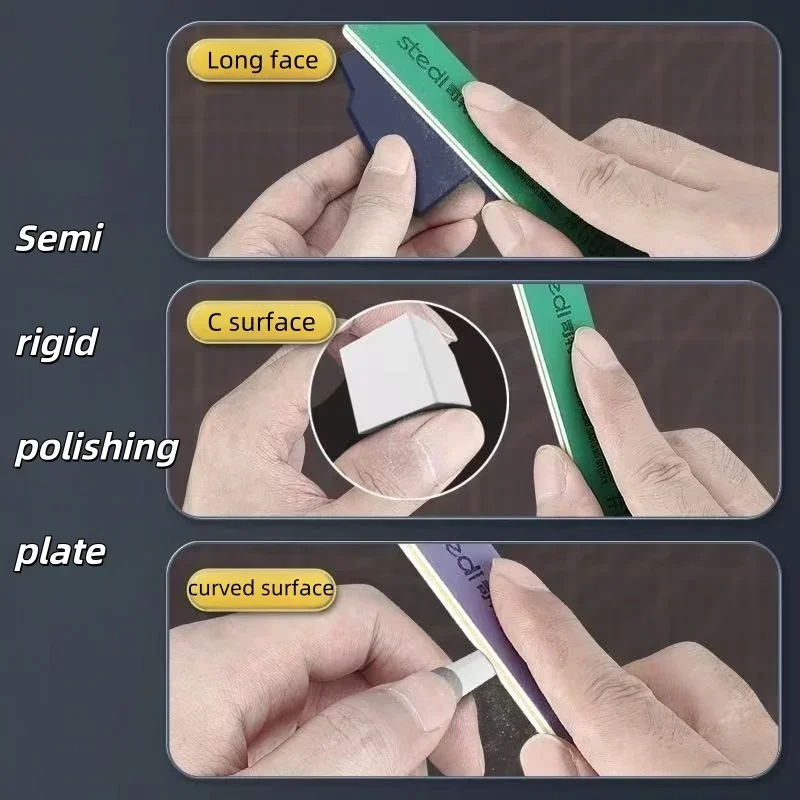 Stedi MS-E400~1500/MS-E1/MS-E2 Semi Rigid Sanding Sticks Plastic Polishing Rod for Assembling Model Build Tools Hobby DIY