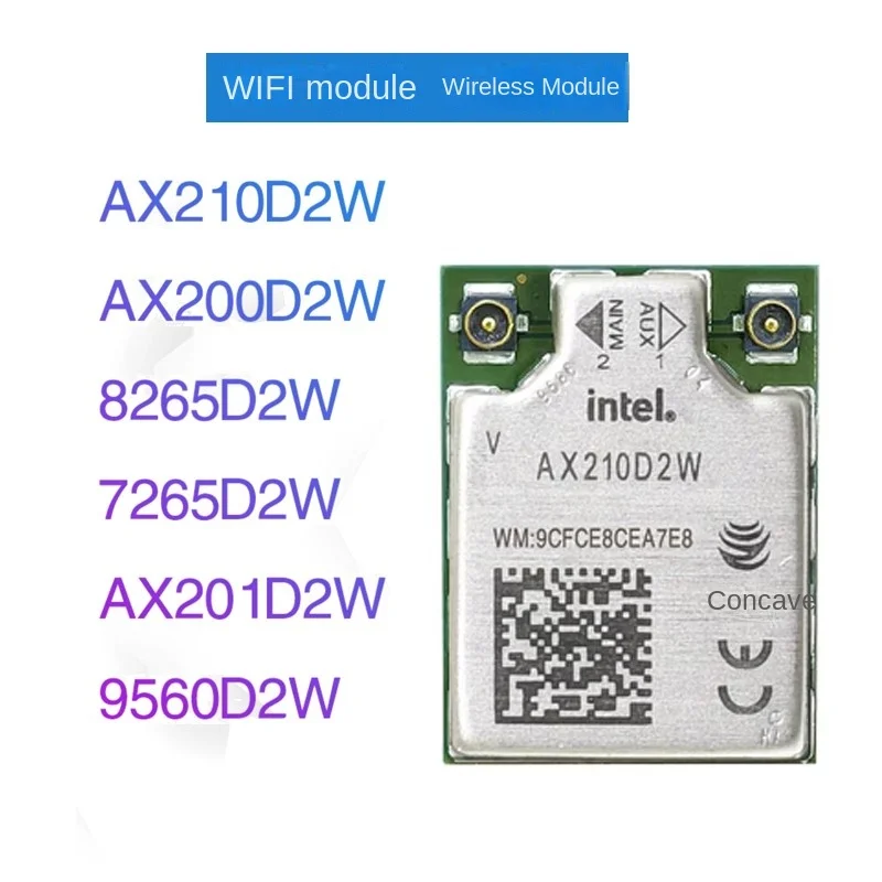 Беспроводной модуль убийца Intel AX210D2W AX201D2W AX200D2W 9560D2W 8265D 2W AX500 7265D2W