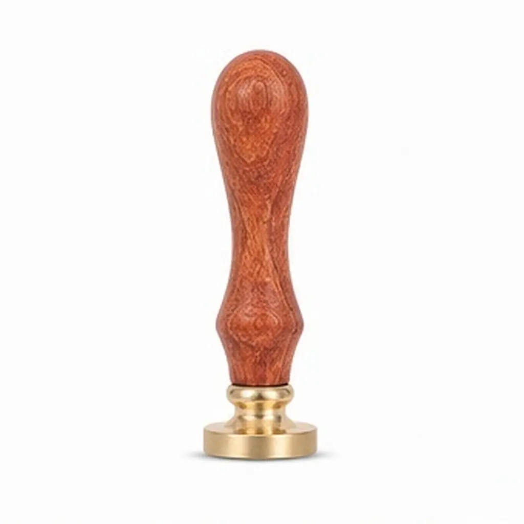 1Pcs Exquisite Letter Seal Stamp Retro Style Copper Wood Material for DIY Decor Scrapbooking Envelope Sealing Creative