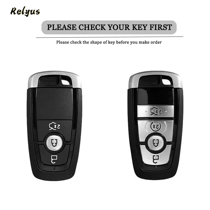 For Ford Fusion Mondeo Mustang Explorer Focus Edge Ranger F150 F250 F350 Edge Raptor EcoSport S-MAX TPU Car Key Case Cover