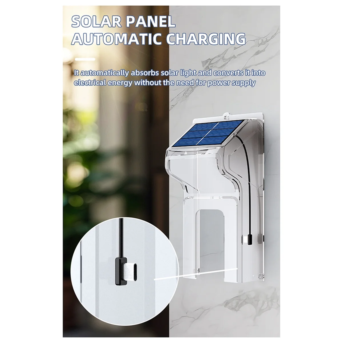 ABGIWIFIvisual Doorbell Camera Wireless Solar Charging Waterproof Night Vision Smart Home HD Doorbell Two-Way Intercom Voice