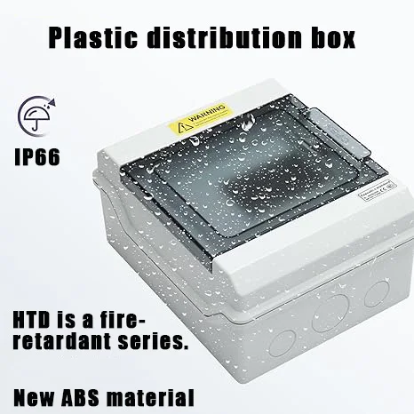 HL series waterproof and dustproof plastic distribution box, ABS plastic exposed switch box