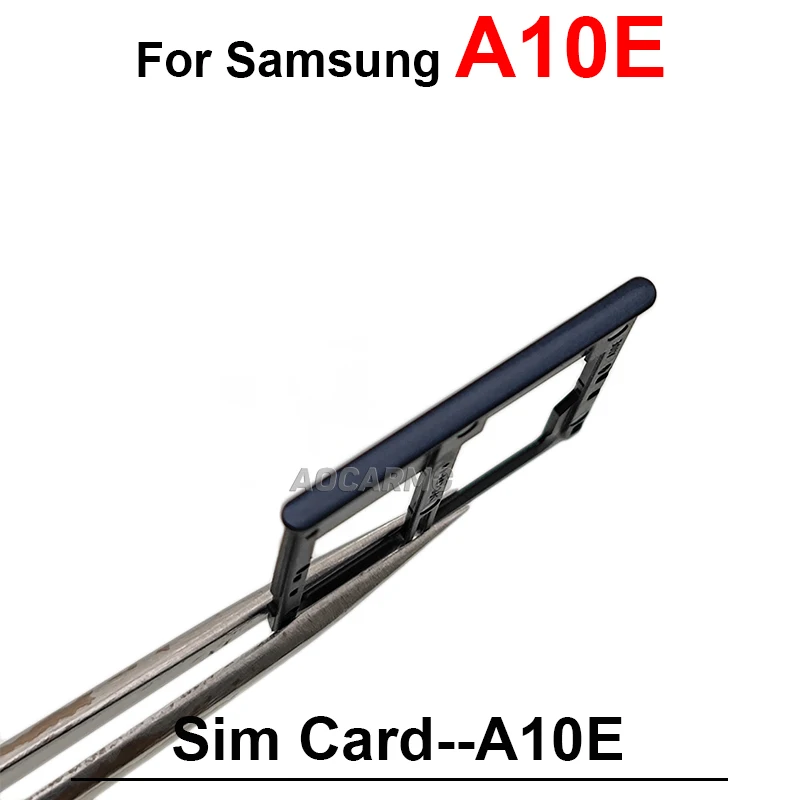 Black SIM Tray Memory SD Card Slot Holder Replacement Parts For Samsung GALAXY A10E SM-A102 A102U