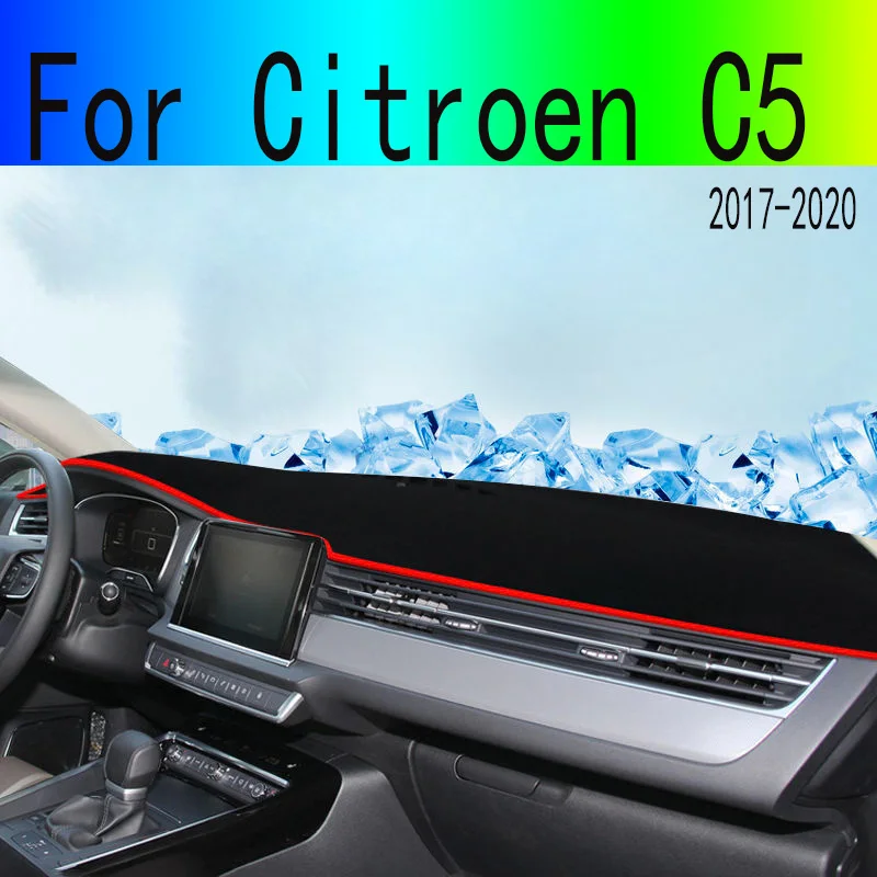 

Для Citroen C5 C 5 2017 2018 2019 2020 аксессуары для украшения автомобиля, крышка приборной панели, избегайте света, коврик для приборной панели, ковры