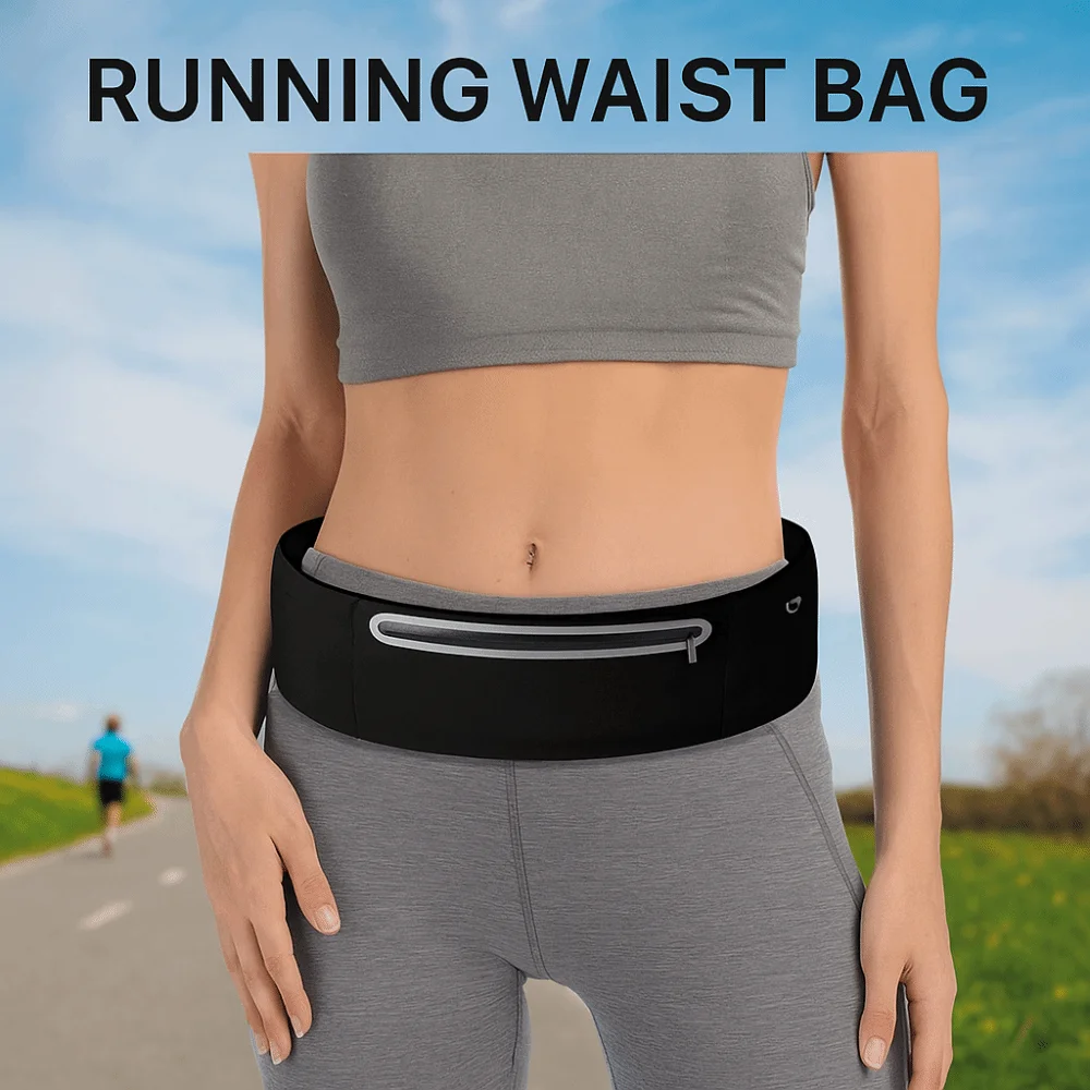 

Ultra-Thin Sport Mobile Waist Bag High Elastic Multifunctional Running Waist Bag Large Capacity Lightweight Sports Phone Bag