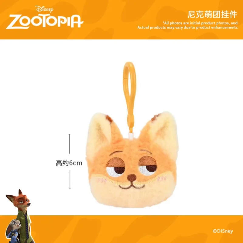 Oryginalny plecak pluszowy Disney 2025 Zootopia Judy Nick, otwierany, mały wisiorek, zawieszka do kluczy, najlepszy prezent urodzinowy dla przyjaciół