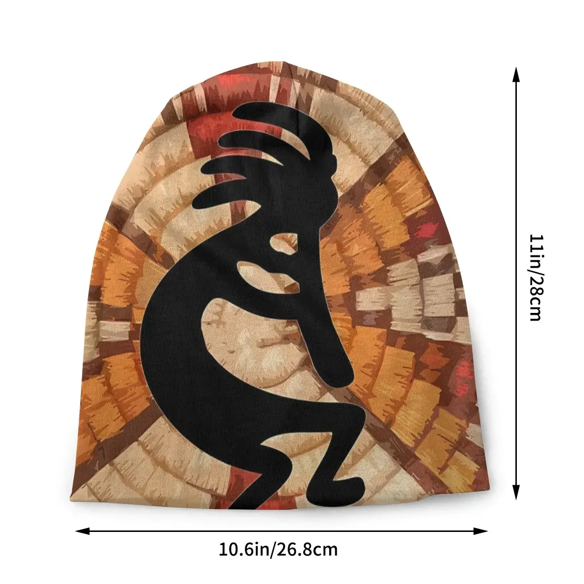 Kokopelli Hopi Skullies Beanies Caps Southwest Flutist Thin Hat Autumn Spring Bonnet Hats Men Women's Street Ski Cap