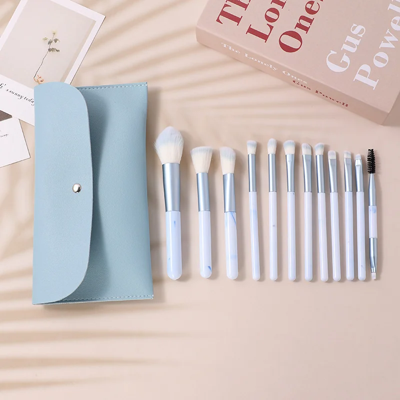 Neues 12-teiliges Qingkong-Make-up-Pinsel-Set, spezieller Puderpinsel für Senioren-Make-up-Künstler, Foundation-Make-up-Pinsel