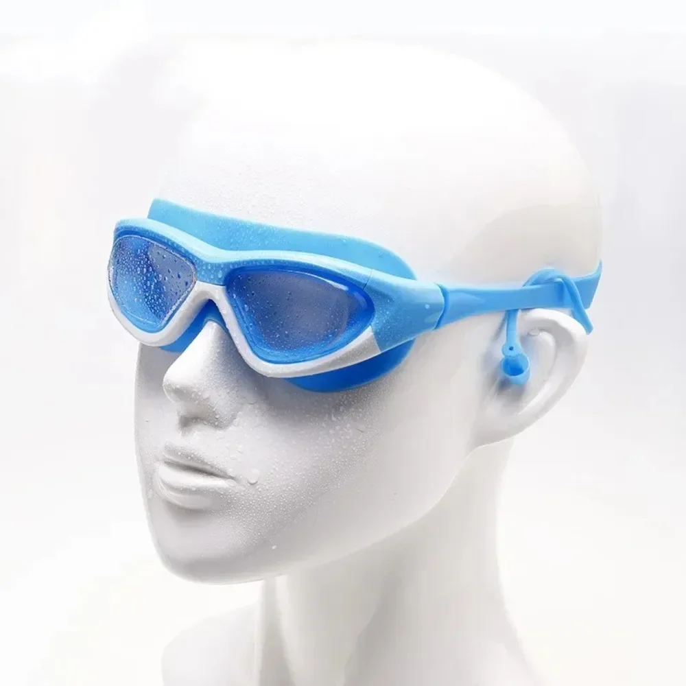 Schutzbrille für Jungen und Mädchen, die Schwimmen lernen, beschlagfrei, großer Rahmen, bequemes Silikon für Pool-Strandtraining – Detail 3