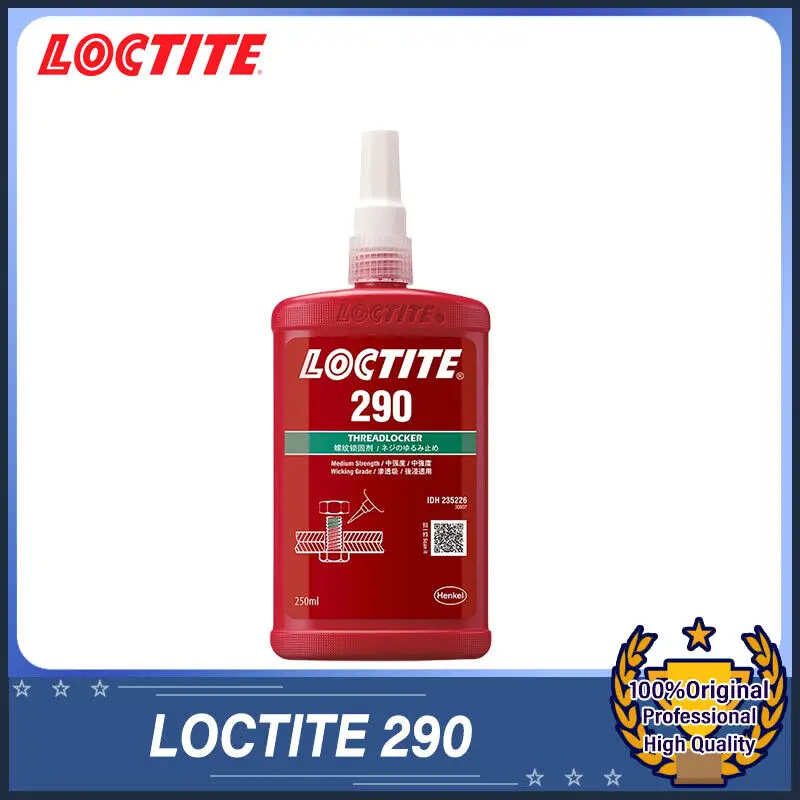 

1 шт., клей LOCTITE 290 250 мл для резьбы, зеленый проникающий тип, хорошая плавность