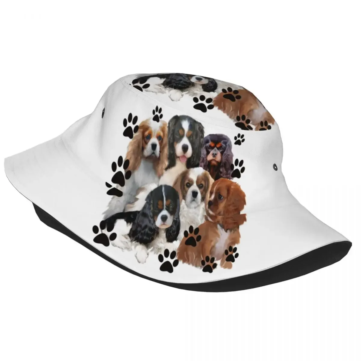 Cavalier King  Spaniel Bucket Hat Men Women Unisex Fashion Family Group Dog Lover Summer Fisherman's Hat