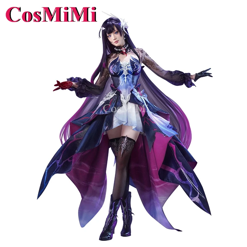 

CosMiMi Game Honkai: Star Rail Helektra Cosplay Costumes Gorgeous Elegant Combat Uniform Carnival Party Role Play Clothing S-XXL
