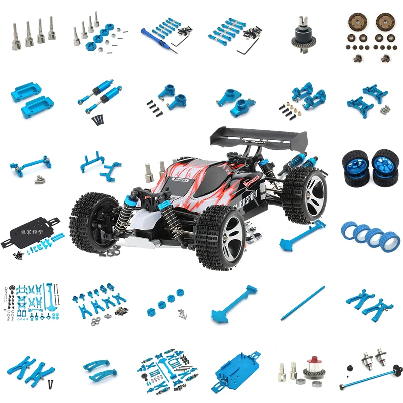 RCGOFOLLOW-RC Peças sobressalentes para carros, Upgrade Peças Diferenciais, Upgrade Inferior, WLtoys A949, A959, A969, A979, A949-32, A949-23, A959-B-27