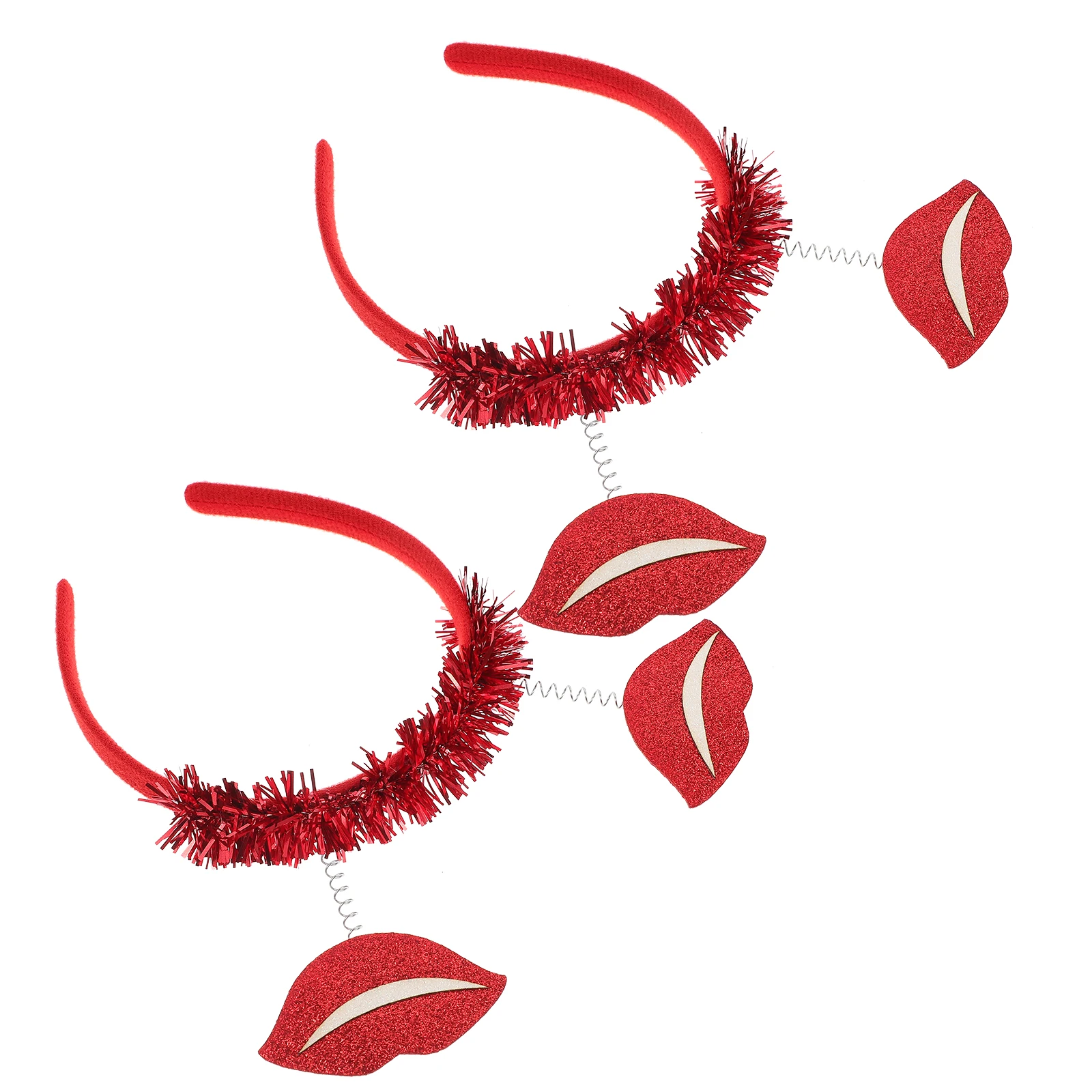 

2pcs Hairband Satin Bridesmaid Valentine Costume Party Prop Headbands Romantic Headdresses Chic Hair Decors