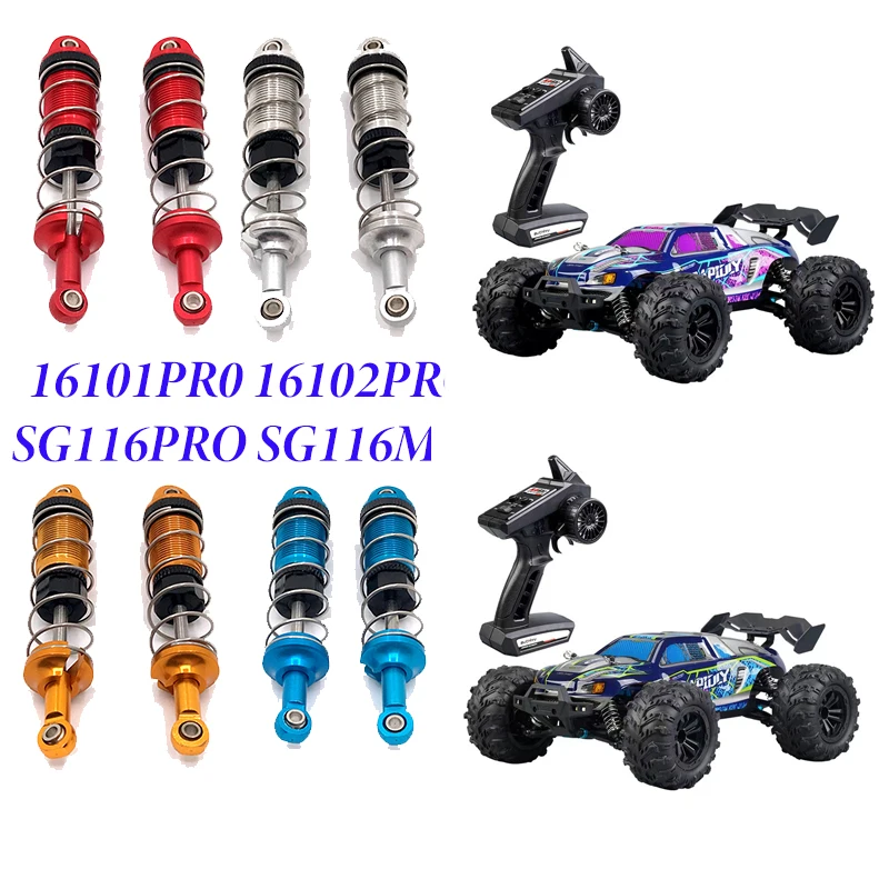 

SG116MAX SG116 16101 16102 PRO RC Car Metal Upgrade Parts: Front and Rear Hydraulic Spring Shock Absorbers
