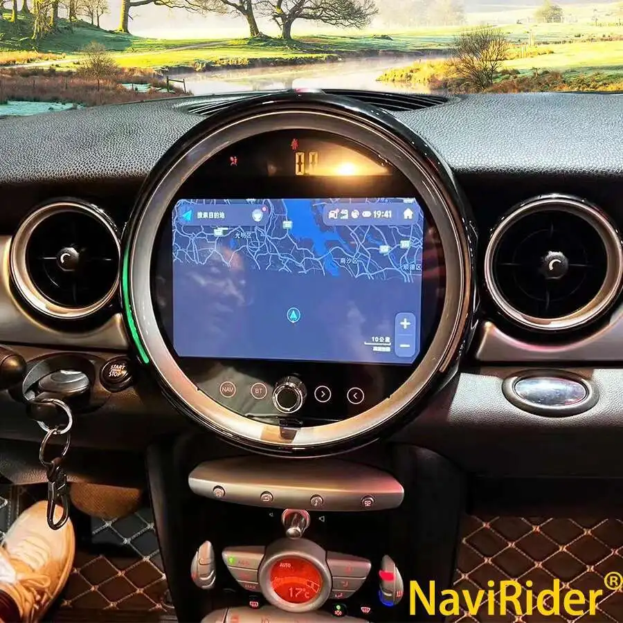 8Core 128GB Car Radio Android 14 Multimedia Video Player For BMW Mini One R56 2009 In Dash Stereo Navigation Carplay 4G Sim Card