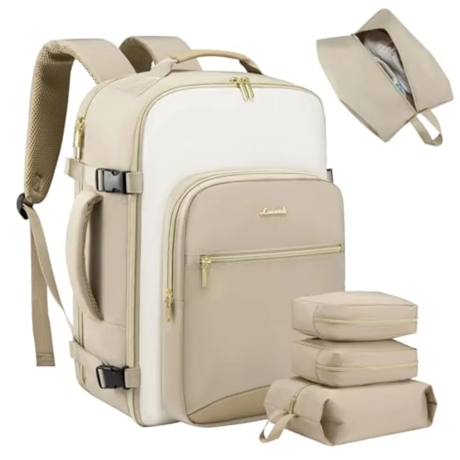 

40L Large Travel Backpack for Women Men, 17 Inch Carry on Backpack for Traveling on Airplane, Personal Item Travel Bag Airline