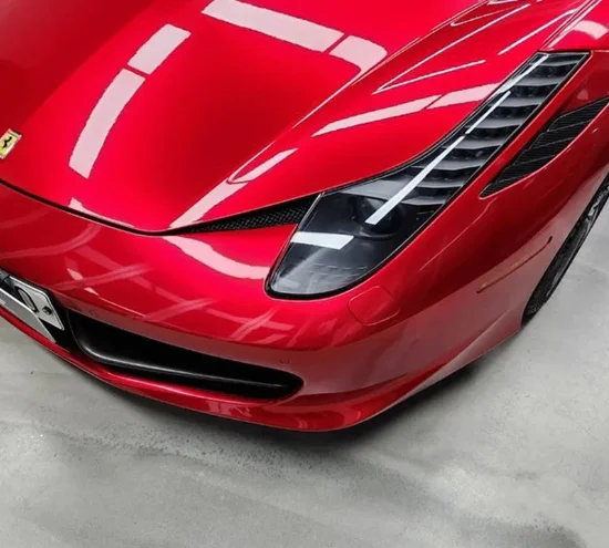 2025 High Quality Glossy Liquid Metallic Gentiana Red Vinyl Wrap Film for Car Body Decoration Bubble Free