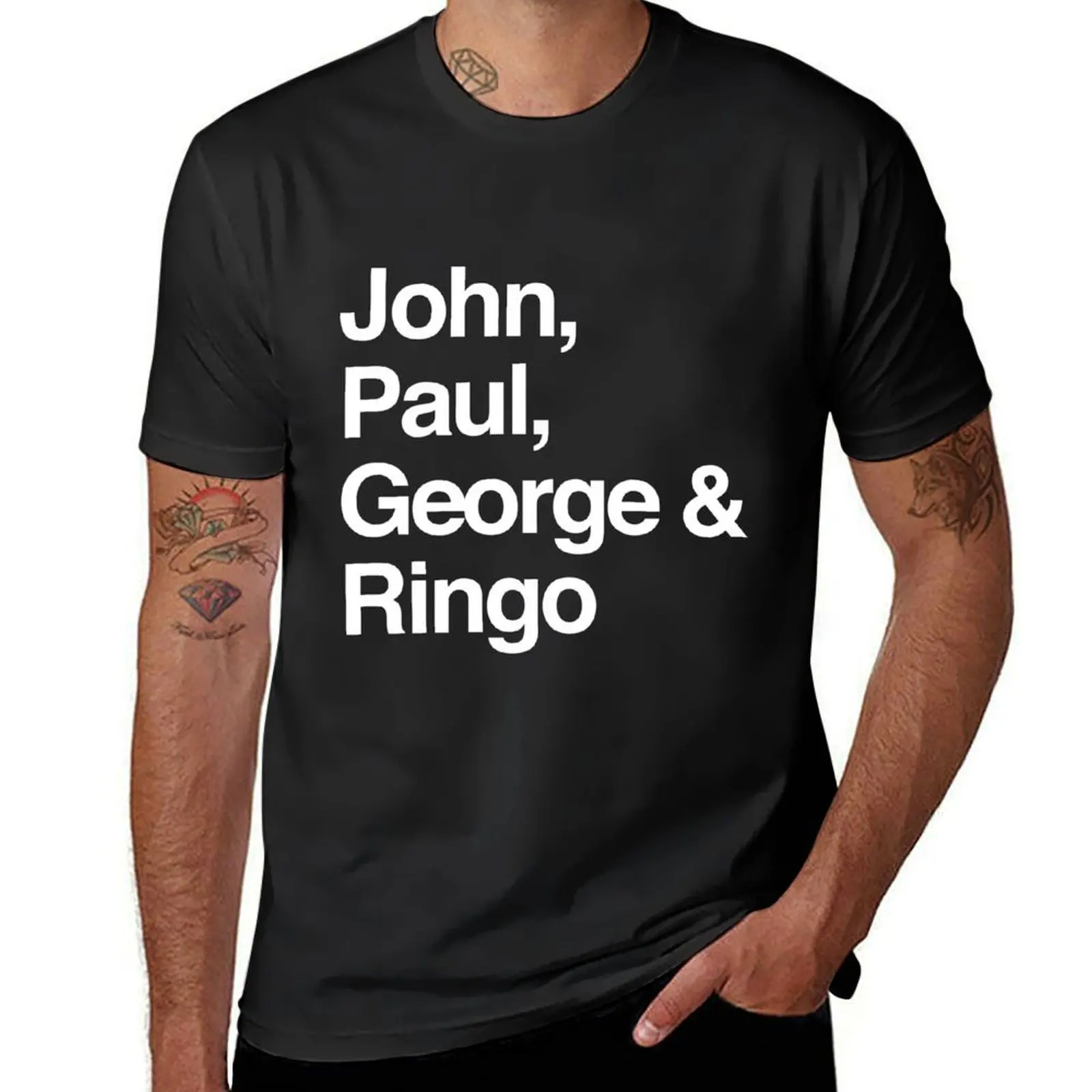 

John, Paul, George & Ringo T-Shirt anime clothes korean fashion quick-drying t shirts for men cotton