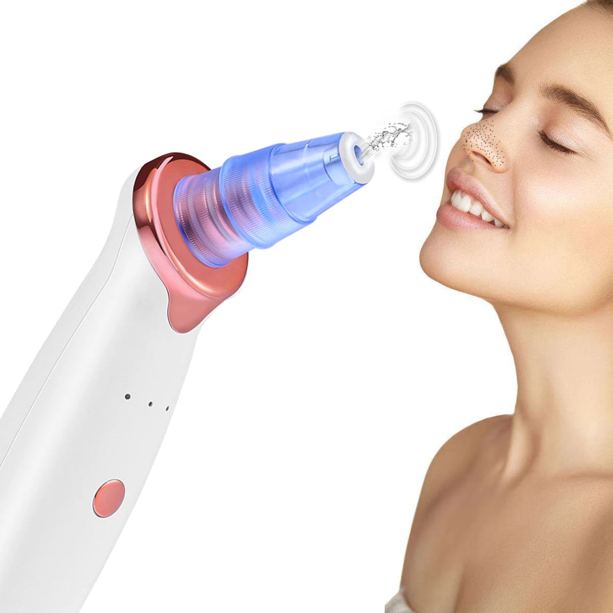

Facial Pore Nose Blackhead Vacuum Suction Machine Peeling Pore Cleansing Face Skin Deeply Cleaner (Crystal