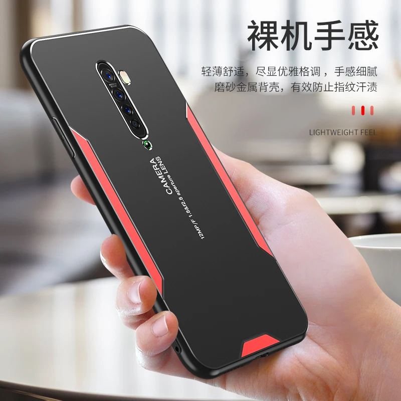 For OPPO Reno 2 Z 2Z 2F Case Luxury Hard Matte shockproof Armor protective Back Cover Case for OPPO RENO 10X ZOOM RENO2 shell