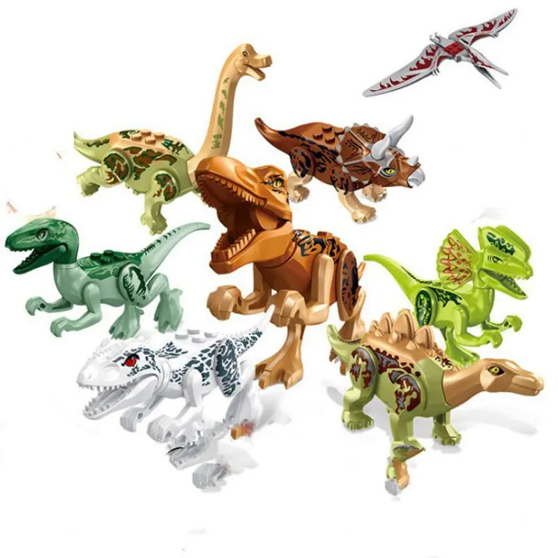 オレンジ FC3700 恐竜探検隊ティラノサウルス レックス人形少年ビルディング ブロック パズルおもちゃギフト