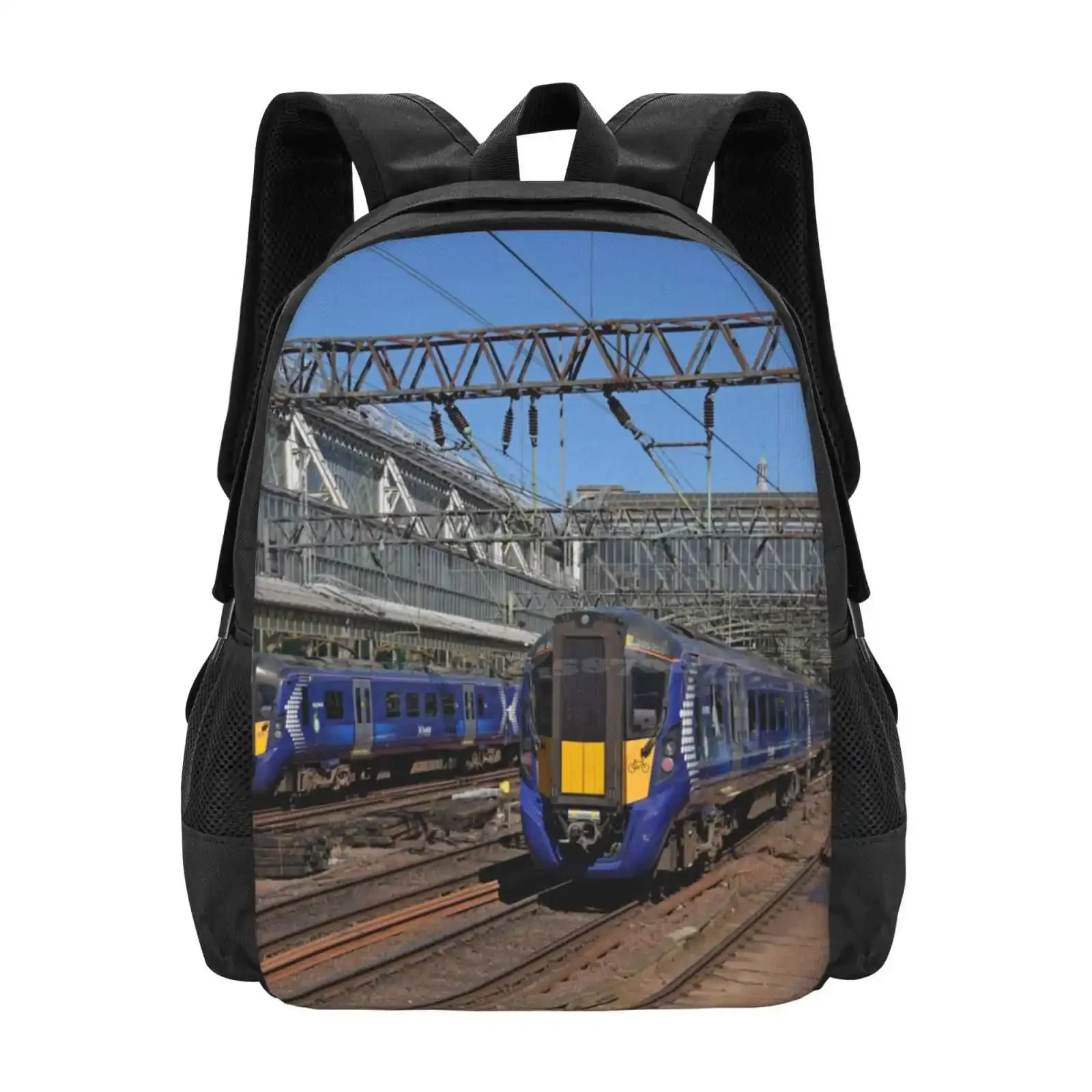 

Scotrail Class 380 Trains At Glasgow Central Station Hot Sale Schoolbag Backpack Fashion Bags Scotland Scotrail Class 380