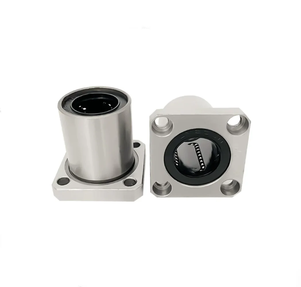 LMK6 LMK8 LMK10 LMK12 LMK16 LMK20 Flange Linear Bearing Round Flange Linear Ball Bearing for CNC 3D Printer