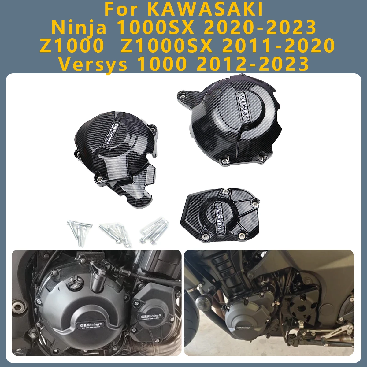 

Engine Cover Alternator Clutch Protection Cover For KAWASAKI Ninja 1000SX 2020-2023 Z1000 Z1000SX 2011-2020 Versys1000 2012-2023
