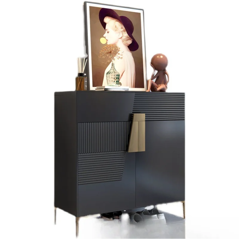 

Italian minimalist home shoe cabinet, light luxury and high-end home locker
