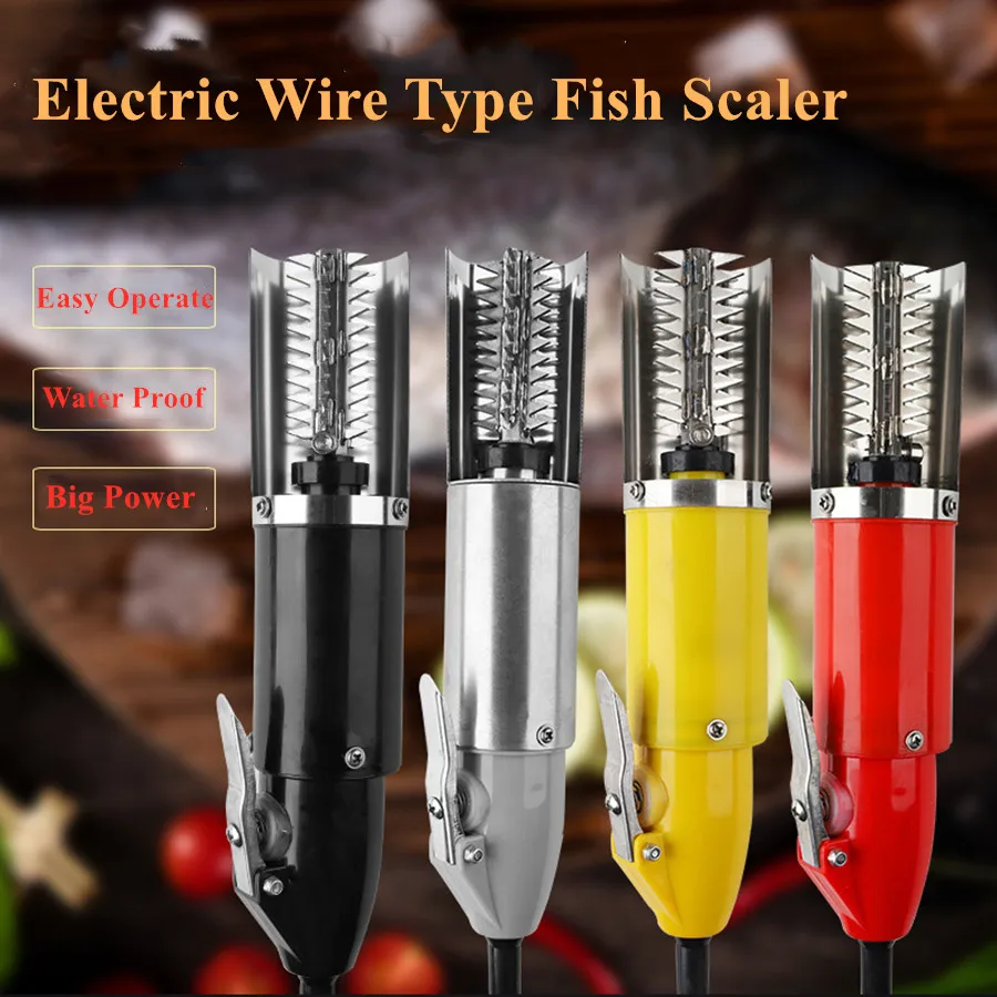 Electric Fish Scaler and Scale Remover Machine for Commercial and Home Use