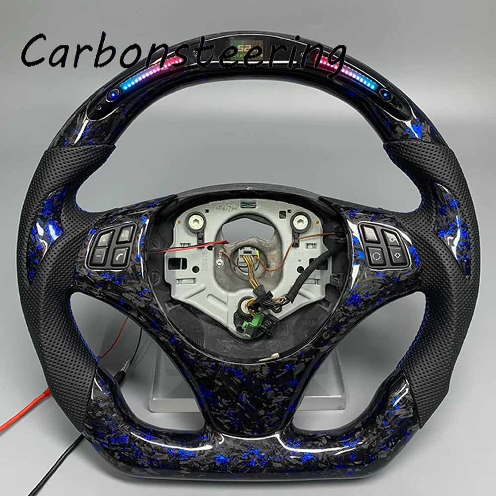 

Custom Forged Carbon Fiber Steering Wheel with LED RPM for BMW E90 E91 E92 E93 E87 E82 M3 3-Series 328i 330i 335d 1-series 135i
