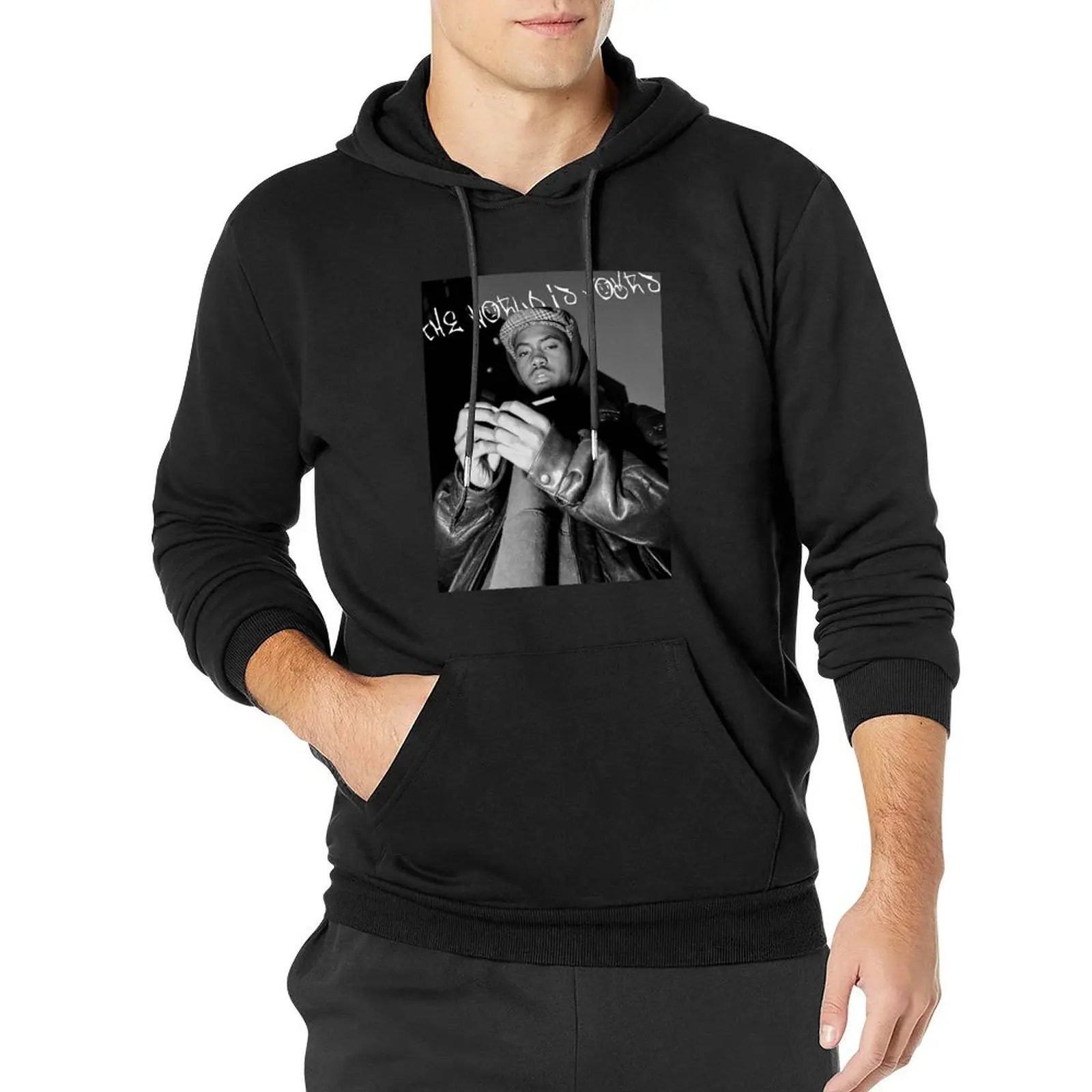 

Nas The World Is Yours Pullover Hoodie men wear fashion men new in hoodies & sweatshirts
