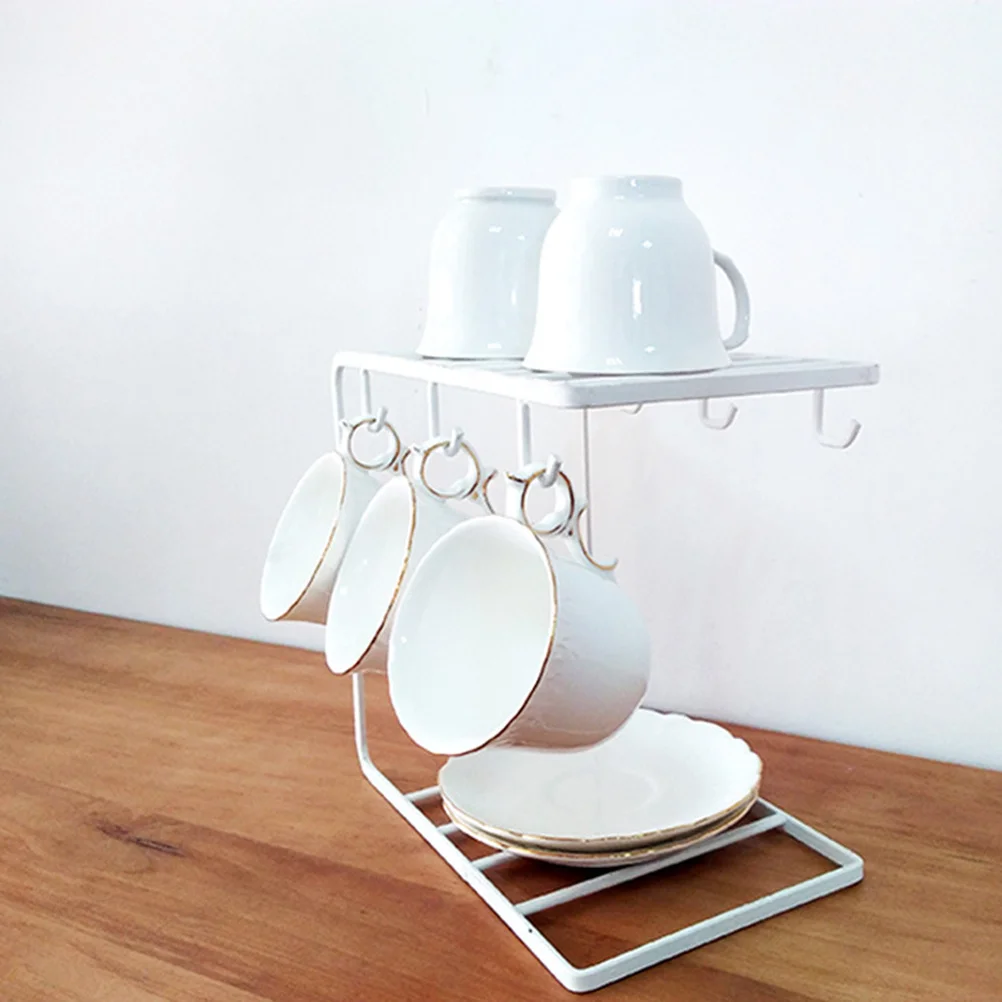 

Cup Holder Rack Glass Dryer Shelf Organizer Kitchen Dinning Office Space Saving Vertical Mug Glass Cup Drying Storage