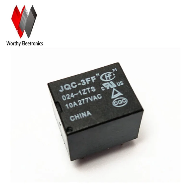 

Free shiping wholesale 10pcs/lot relay JQC-3FF-024-1ZTS