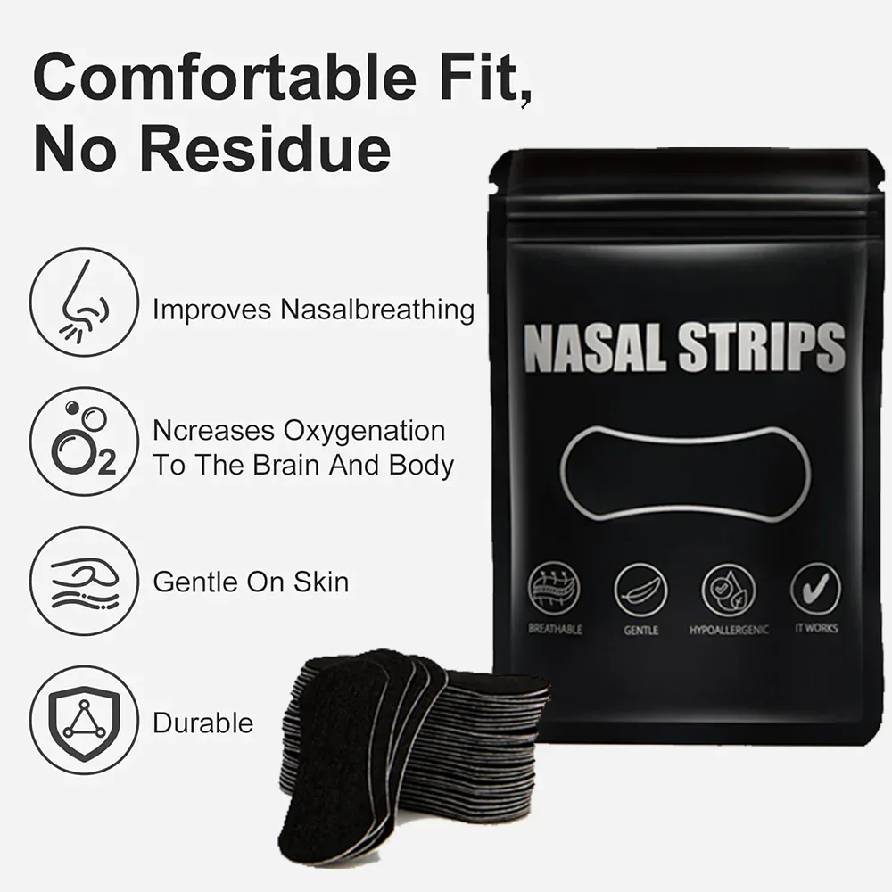 Sleep Nasal Strips Set Anti Snoring Nose Strips Breathable Comfortable Improve Breathe Nose Patch Sleep Aid