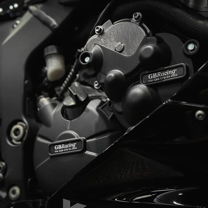 ملحقات الدراجات النارية لـ KAWASAKI Ninja ZX-6R (2007-2025) حزمة حماية محرك الدراجة النارية: غطاء المحرك وغطاء النبض #5