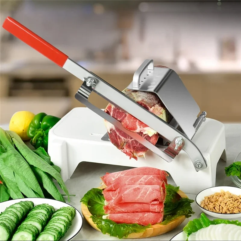 Table Slicer Manual Meat Slicer for Food Frozen Meat Beef Mutton Roll Fruit Bread Vegetable Cutting Kitchen Gadget Hand Cutter