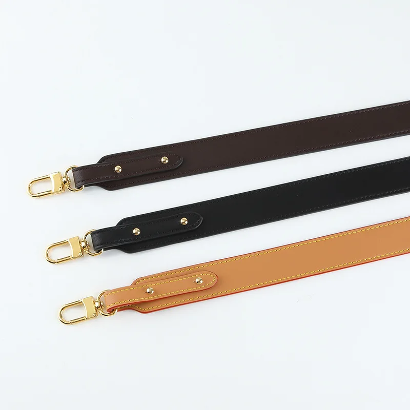 Luxury Genuine Leather Bag Strap Handbag Belt Customized Shoulder Messenger Crossbody Cowhide Bag Strap Replacement 3*88CM