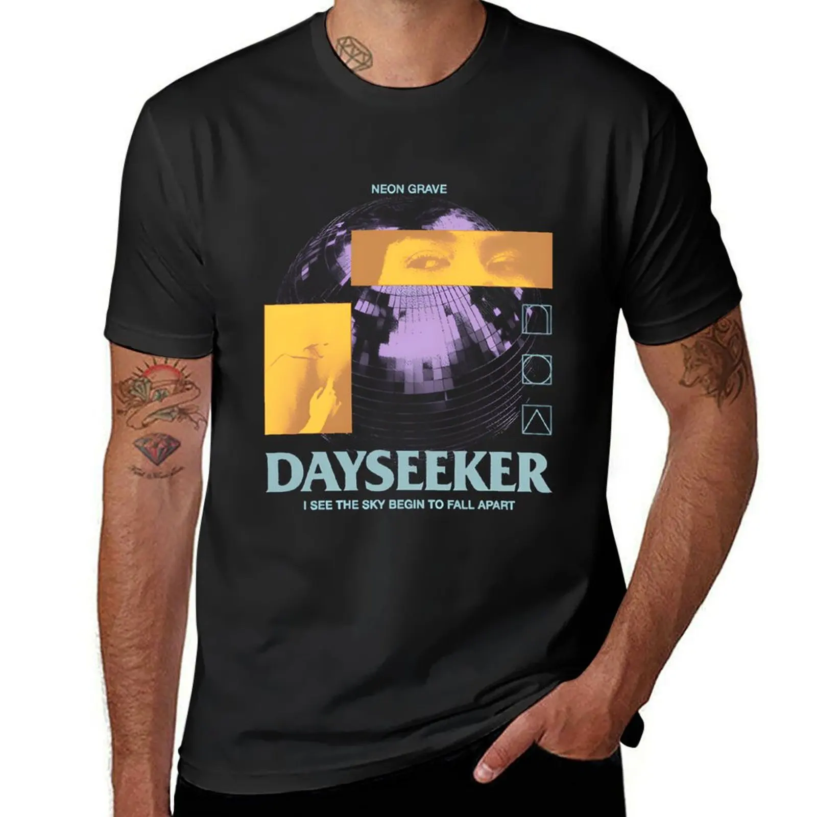 

Dayseeker Neon Grave T-Shirt quick-drying for a boy Blouse plain white t shirts men