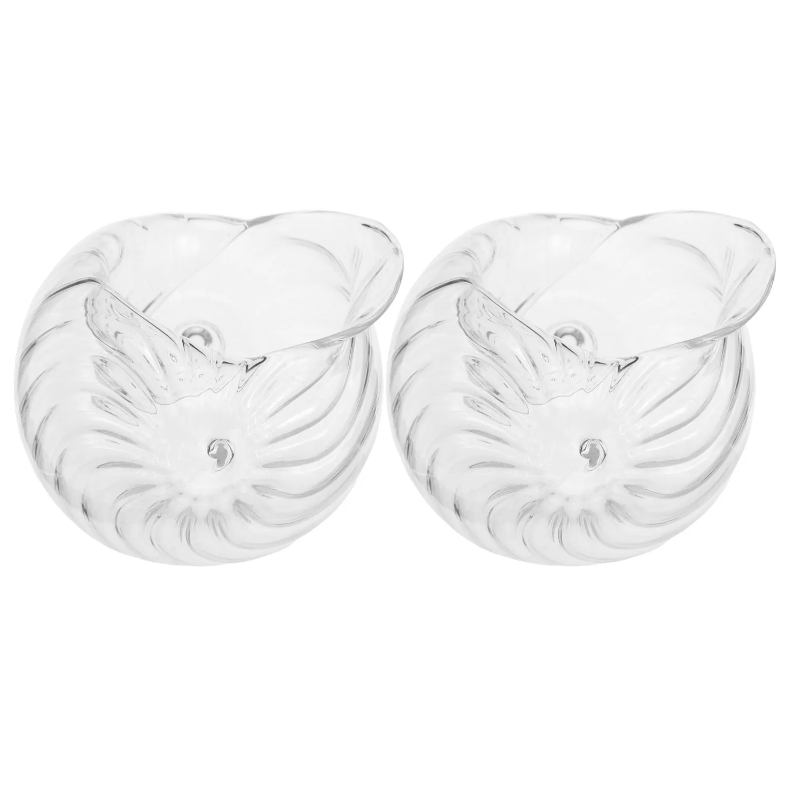 

2Pcs Conch Shell Wine Glasses Seashell Shaped Transparent Cocktail Cups 501-600Ml Party Gathering Bar Decor Cool Shaped Drinking