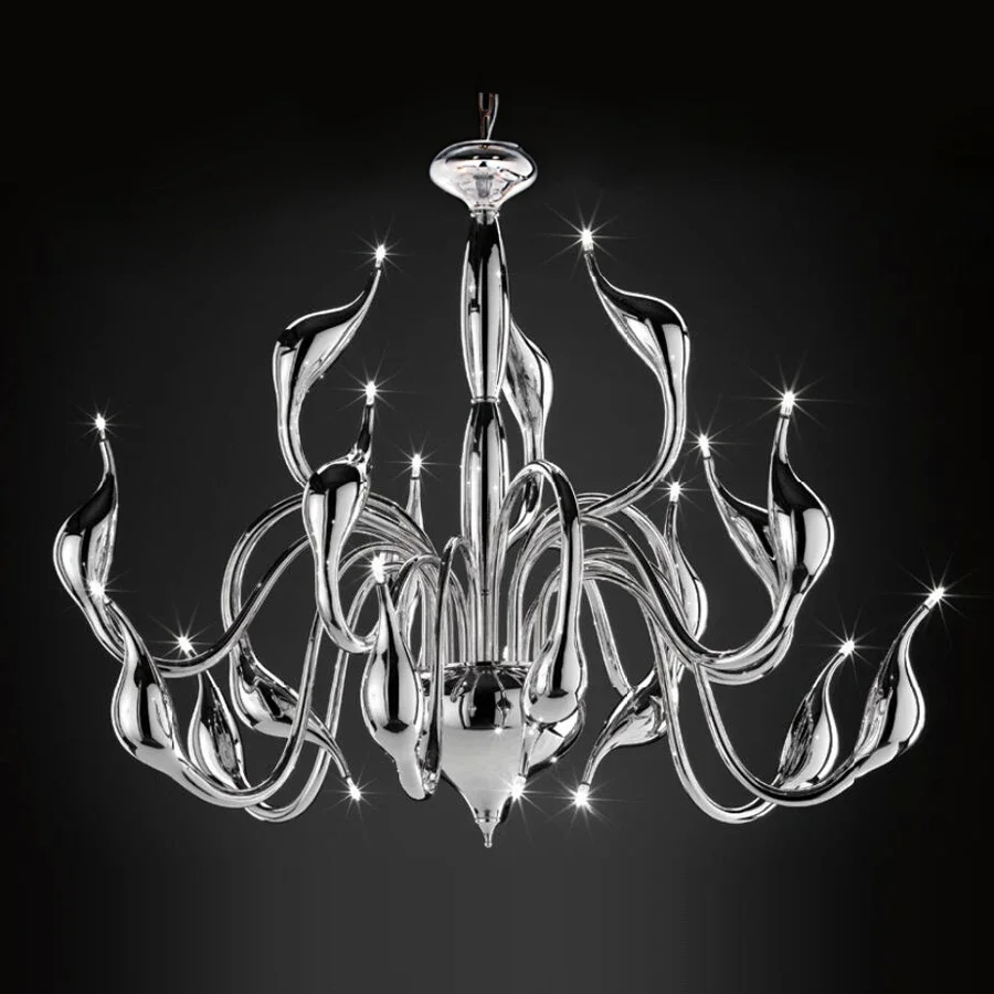 

Modern LED Chandelier 18 Lights G4 Bulb Included Metal Painting Plating Black/Red/Gold Living Room Hotel Kitchen