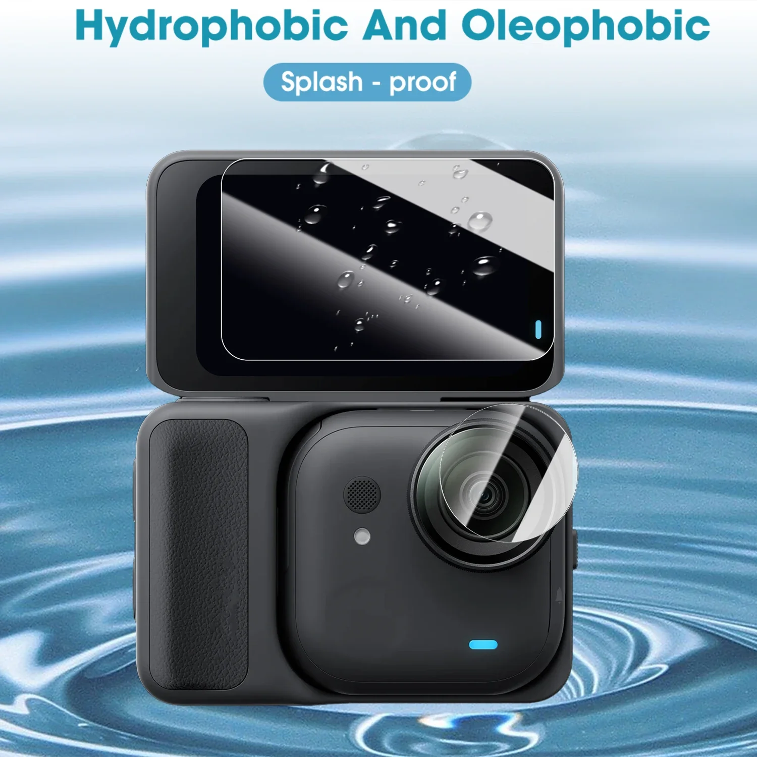 Tempered Glass Film for Insta 360 Go Ultra Screen Protector Anti-Scratch Camera Lens Film for GoUltra Sports Camera Accessories