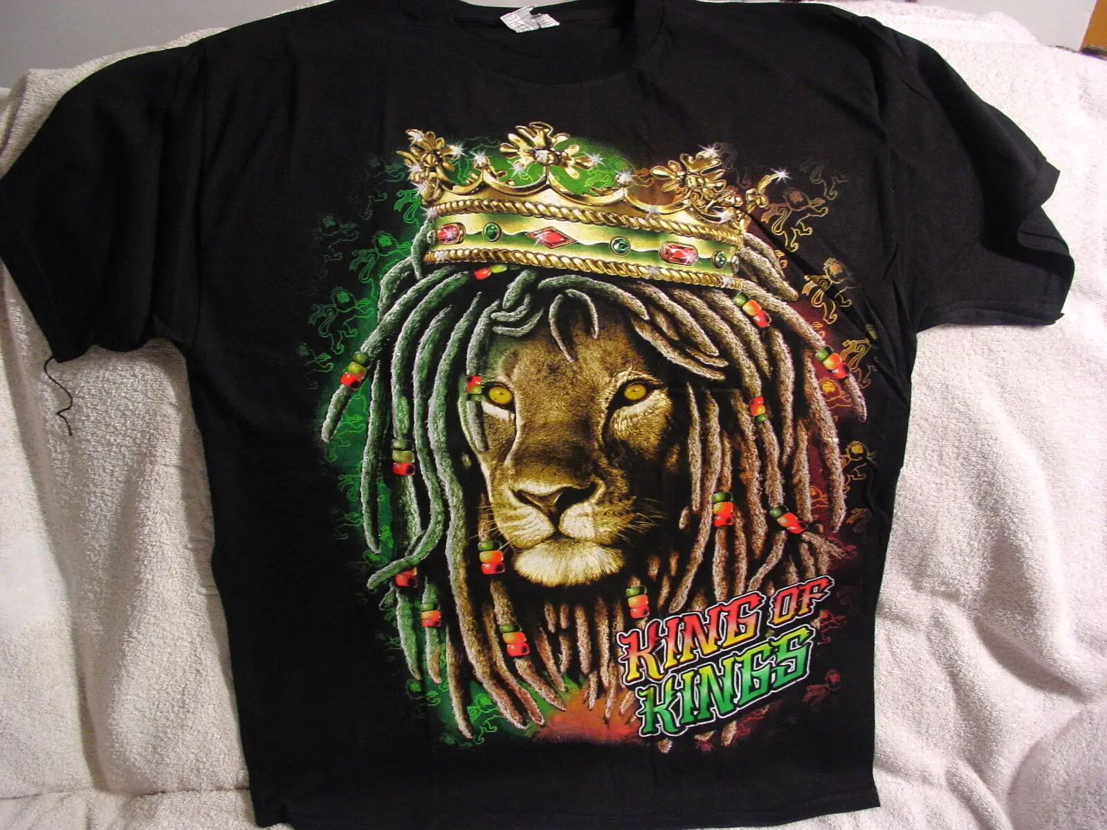 LION DE JUDDAH DREADLOCKS ROI DES ROIS CROWN RASTAFARIAN T-Coalition